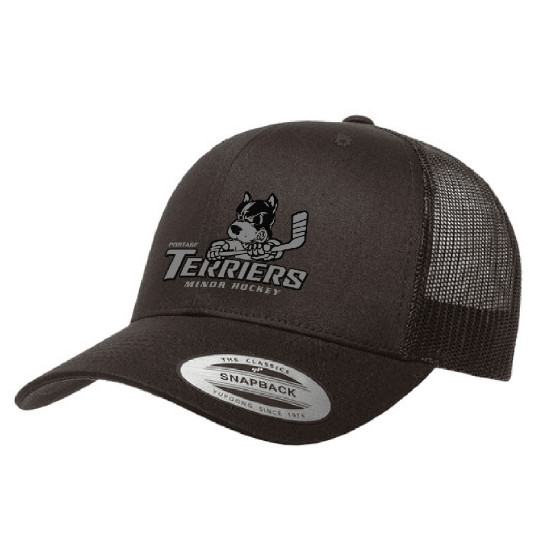 6606 Yupoong Adult Retro Trucker Cap - Black