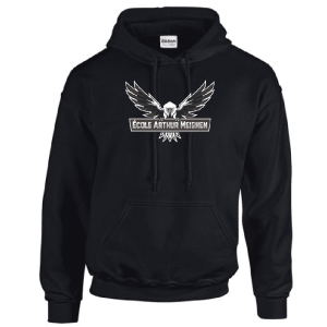 G185 Gildan Heavy Blend 8 oz., 50/50 Hooded Sweatshirt - Black