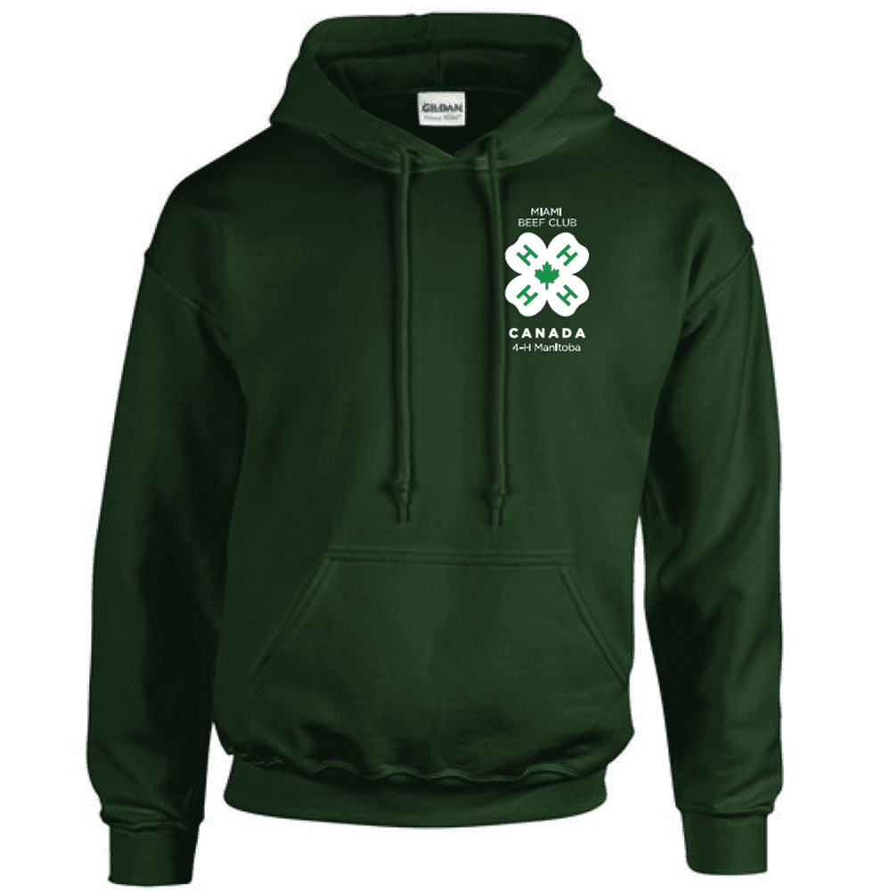 G185 Gildan Heavy Blend 8 oz., 50/50 Hooded Sweatshirt - Forest Green
