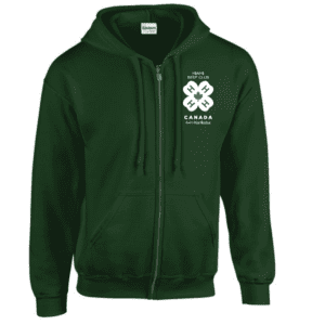 G186 Gildan Heavy Blend 8 oz., 50/50 Full-Zip Hooded Sweatshirt - Forest Green