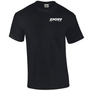 G200 Gildan Ultra Cotton T-Shirt - Black (Green Logo)