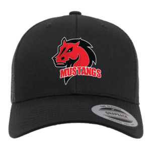 6606 Yupoong Adult Retro Trucker Cap - Black