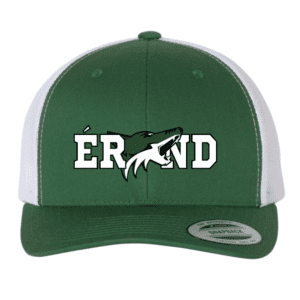 6606 Yupoong Adult Retro Trucker Cap - Evergreen/White
