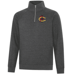 F2042 ATC Esactive Vintage 1/4 Zip Hooded Sweatshirt - Charcoal Heather