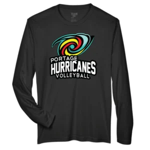 TT11L Team 365 Performance Long Sleeve Shirt - Black