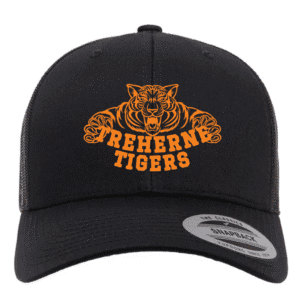 6606 Yupoong Adult Retro Trucker Cap - Black