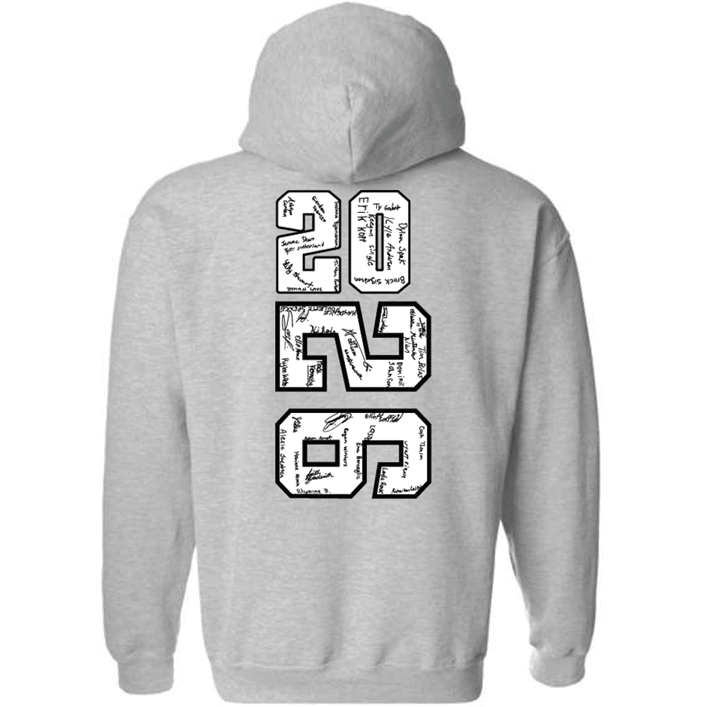 G185 Gildan Heavy Blend 8 oz., 50/50 Hooded Sweatshirt - Sport Grey - Image 2