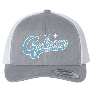 6606 Yupoong Adult Retro Trucker Cap - Heather Grey/White